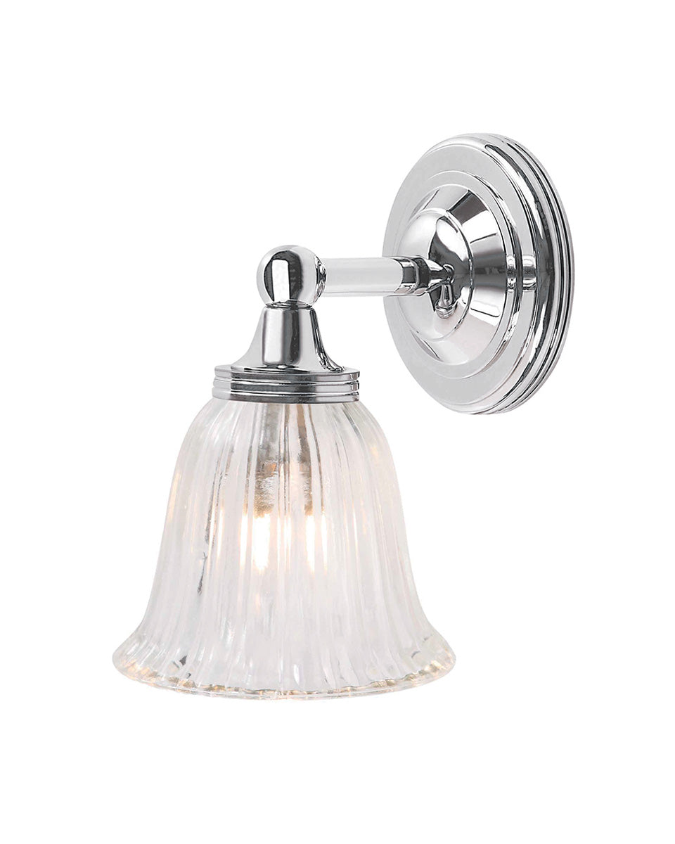 Bathroom Lamp - Wall Lamp Truro Chrome / Glass image