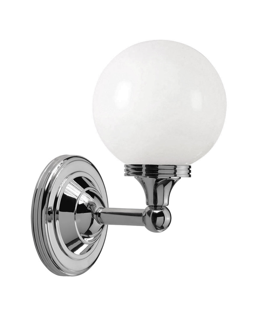 Bathroom Lamp - Wall Lamp Truro Chrome / White image