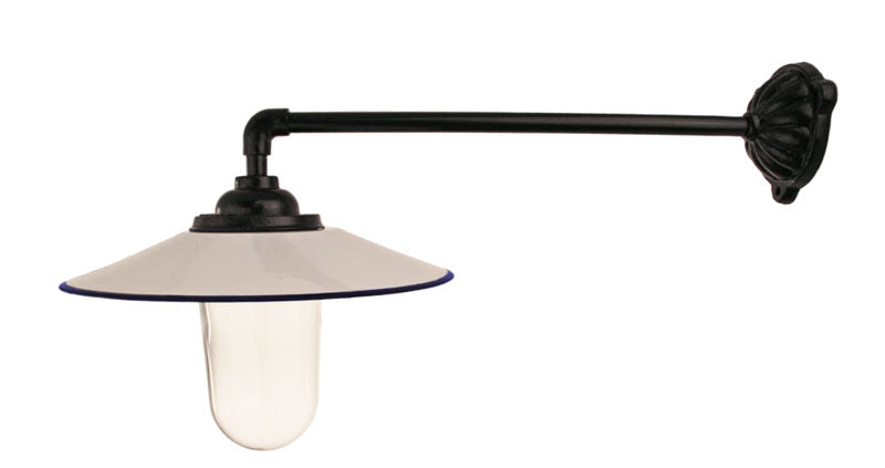 Utomhuslampa - Stallampa 90° rak koppling, vit skärm image