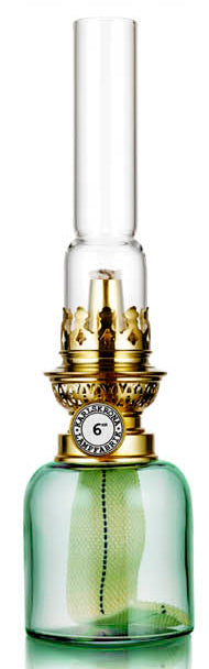 Fotogenlampa - Koholmen, jadegrön image