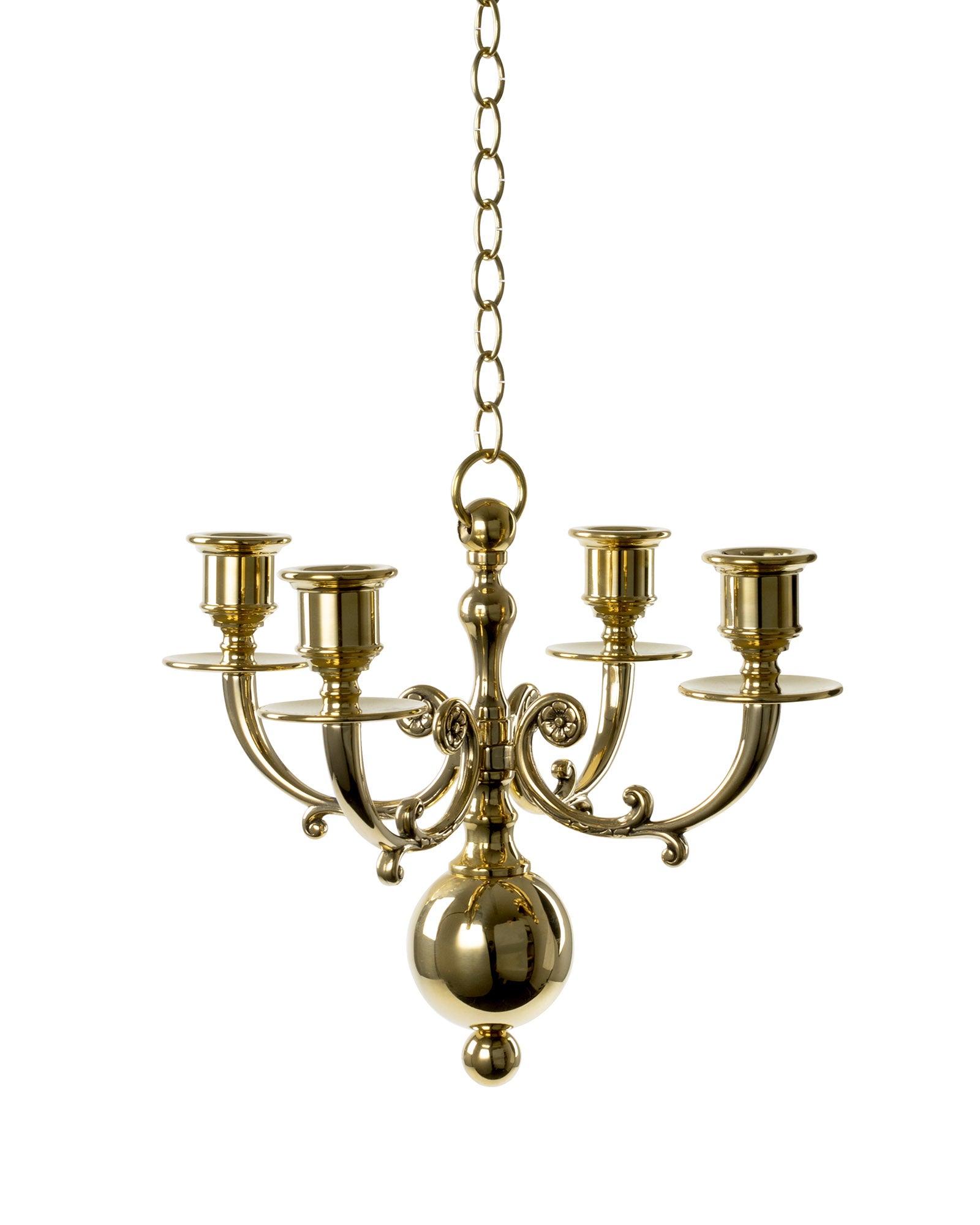 Brass Chandelier - Sekelskifte Four-Armed image
