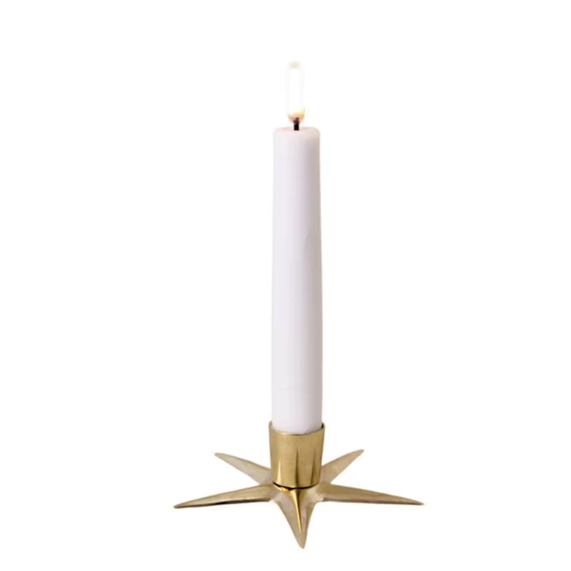 Candlestick Brass - Star Base image
