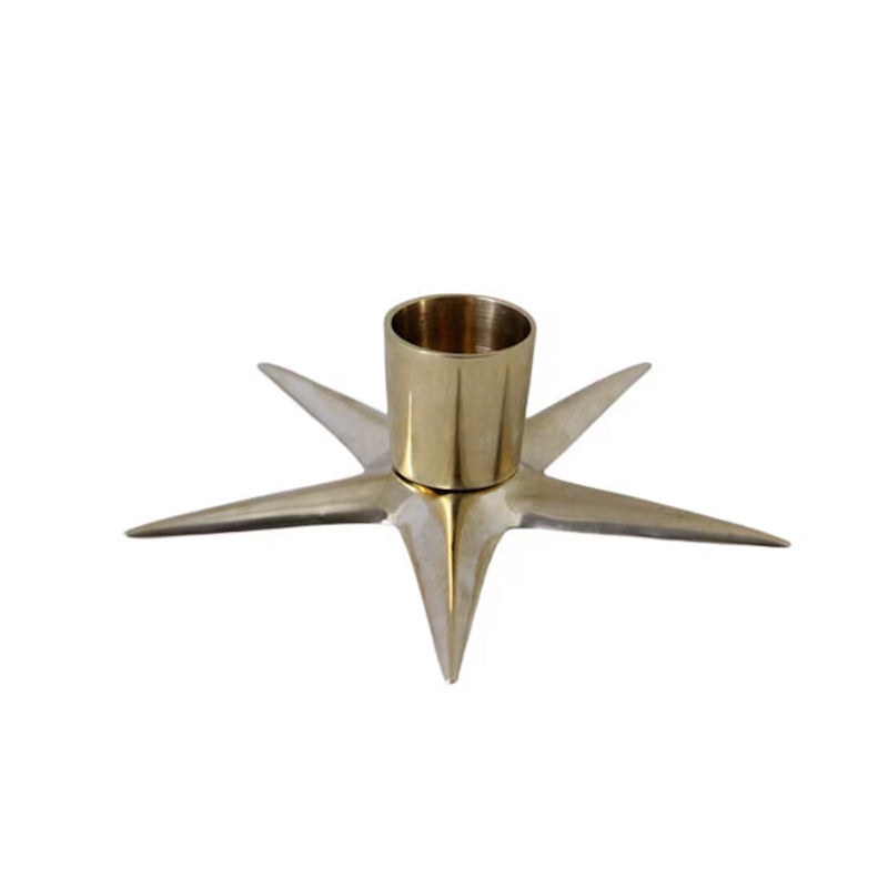Candlestick Brass - Star Base image