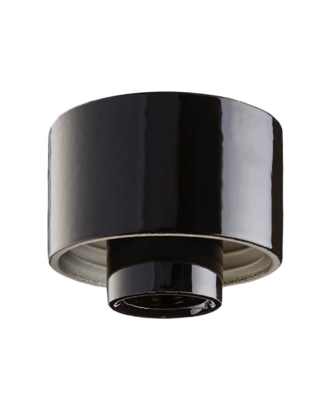 Lampsockel utomhus/våtrum - Svart/rak IP54 image