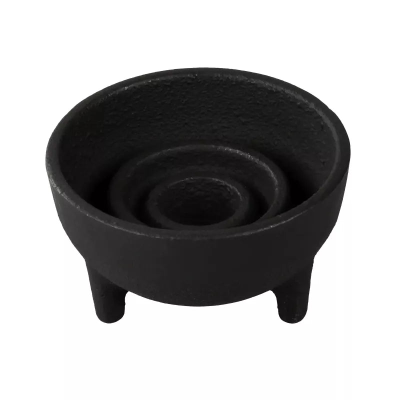Candle Holder - Black Cast Iron for Tealights and Candles image