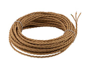 Textilsladd - Guldfärgad tvinnad treledare thumbnail image