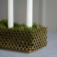 Advent lysestage messing - Kløver thumbnail image