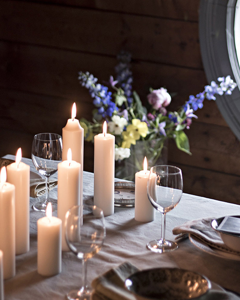 Liljeholmens Gilde Lys - Bloklys hvid 5x20 cm image