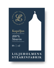 Liljeholmens Kupélys - Stavlys hvid 2-pak thumbnail image