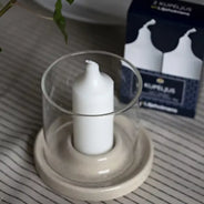 Liljeholmens Kupélys - Stavlys hvid 2-pak thumbnail image