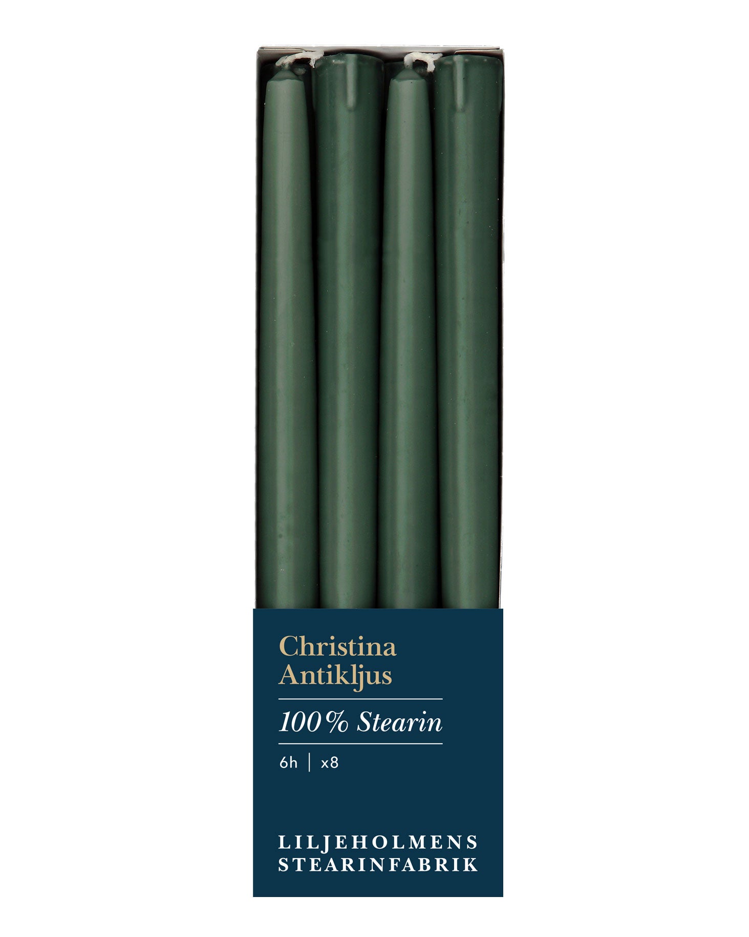 Liljeholmens Christina antique candle 8-p dark green image