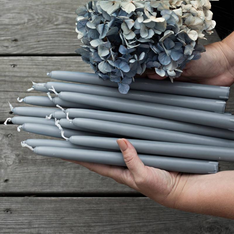 Liljeholmens Christina-lys - 8-pak, lysegrå image