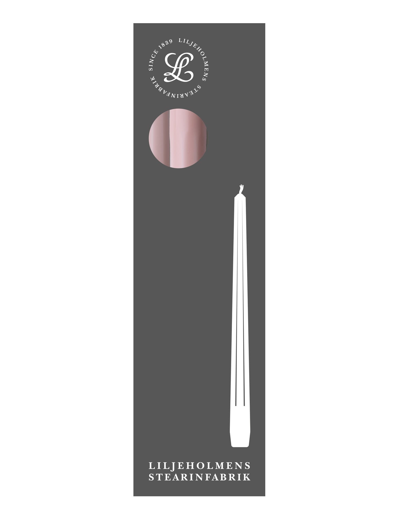 Liljeholmens Prismakerzen – 4er-Pack Altrosa – Hellrosa Stabkerzen – Sekelskifte