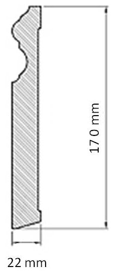 Prøve Stykke - Gulvsokkel - Mäster 170 mm image