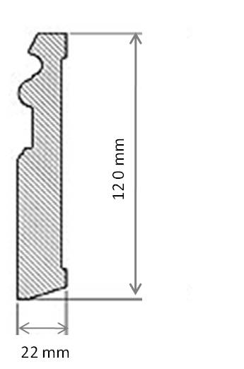 Floor trim - Tradition 120 mm (4.72 in.) image