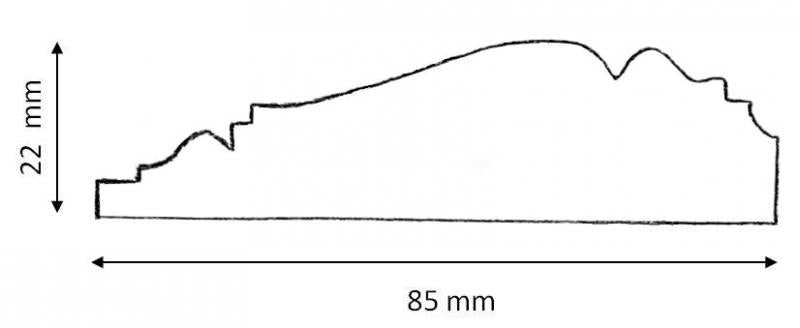 Prøve Stykke - Karm - Jugend 85 mm image