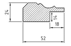 French panel end list - 52 mm image
