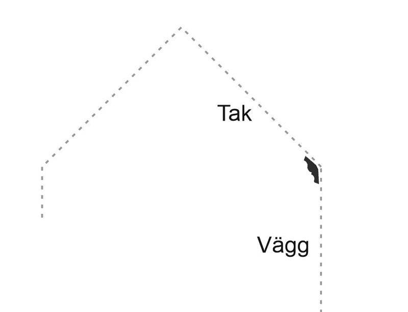 Taklist för snedtak 135% - Svanhals 13x43 mm image