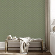 Lim & Handtryck Tapet - Filipsborg grön/guld thumbnail image
