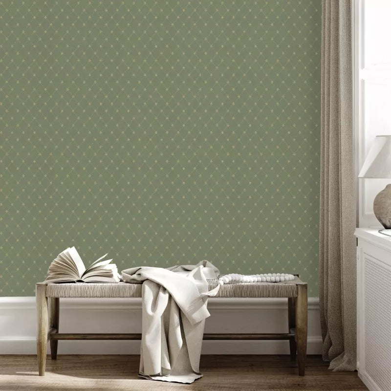 Wallpaper - Filipsborg green/gold image
