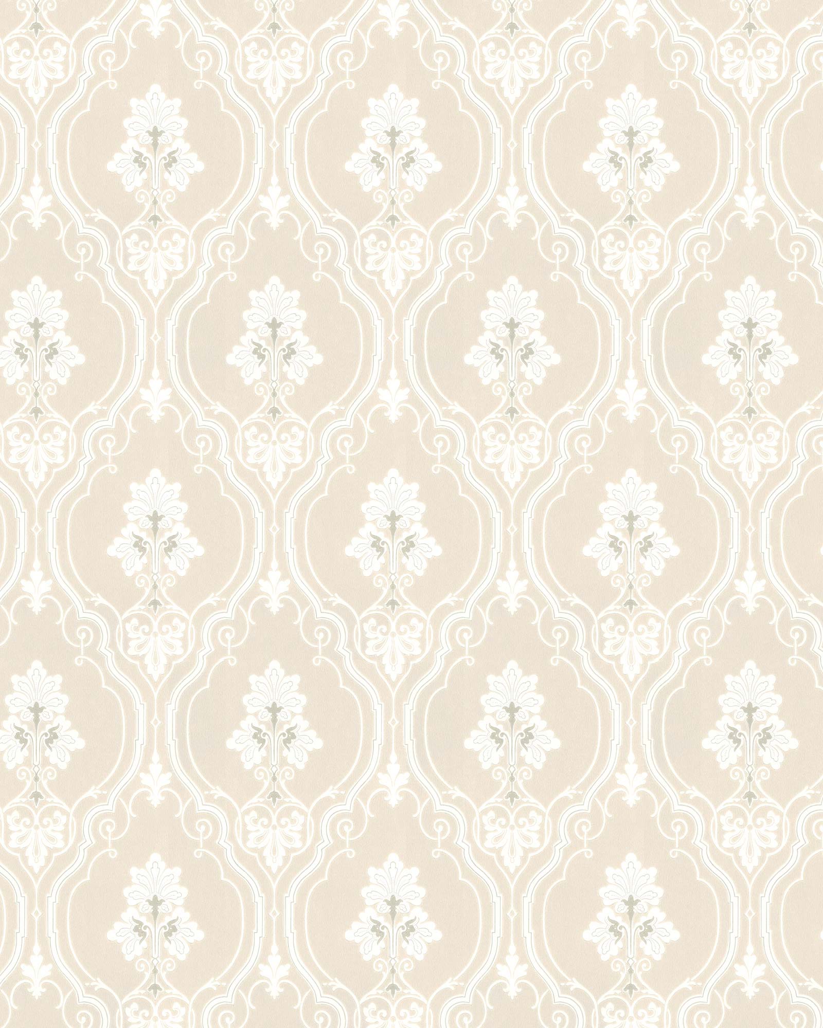 Lim & Handtryck Tapet - Elg hvid/tørv image