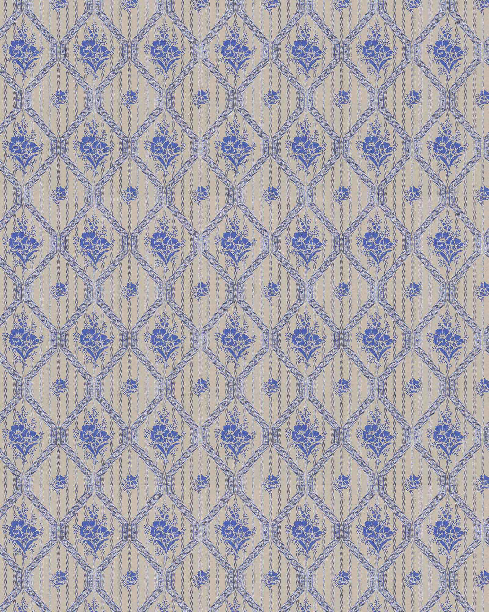 Wallpaper - Blåklint twig/blue image