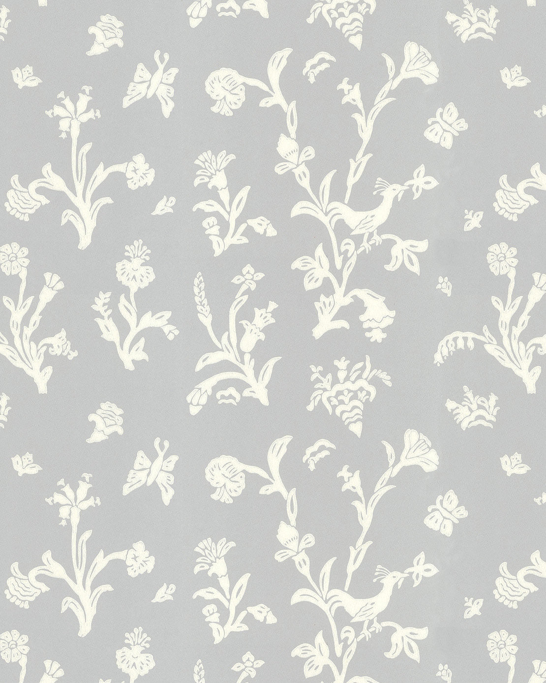 Wallpaper - Fågelblå blue/white image