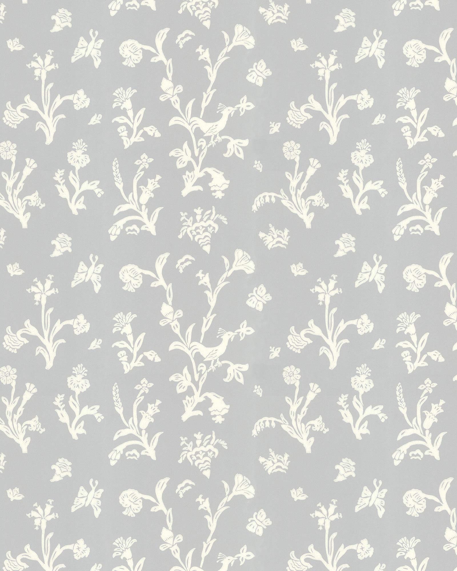 Wallpaper - Fågelblå blue/white image