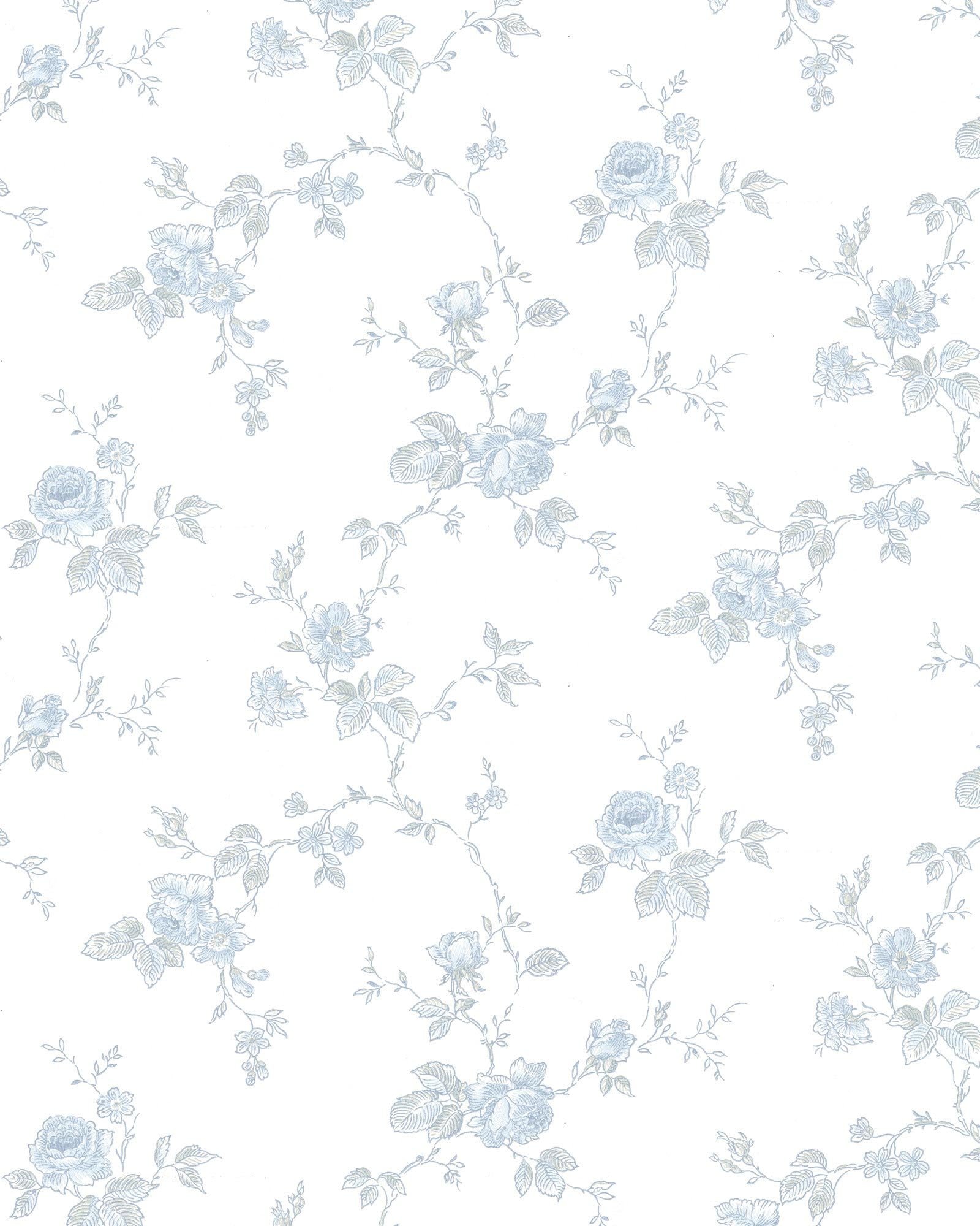 Wallpaper - Rosen white/blue image