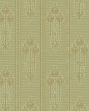 Lim & Handtryck Tapet - Jugendros grøn/guld thumbnail image