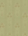 118 212 2 sekelskifte tapet lim handtryck jugendros gron guld 01