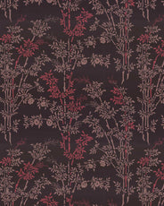 Lim & Handtryck Tapet - Bambu svart/rød thumbnail image