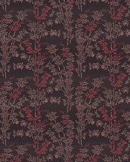 Lim & Handtryck Tapet - Bambu svart/rød thumbnail image