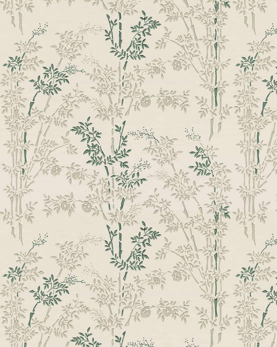 Wallpaper - Bambu gray/green image