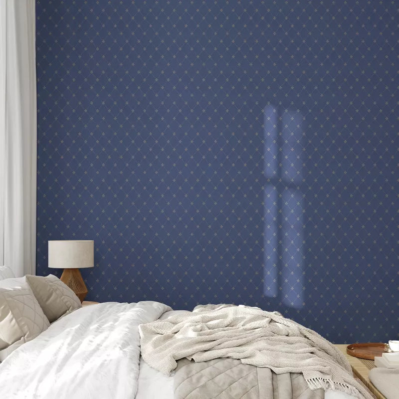 Wallpaper - Filipsborg blue/gold image