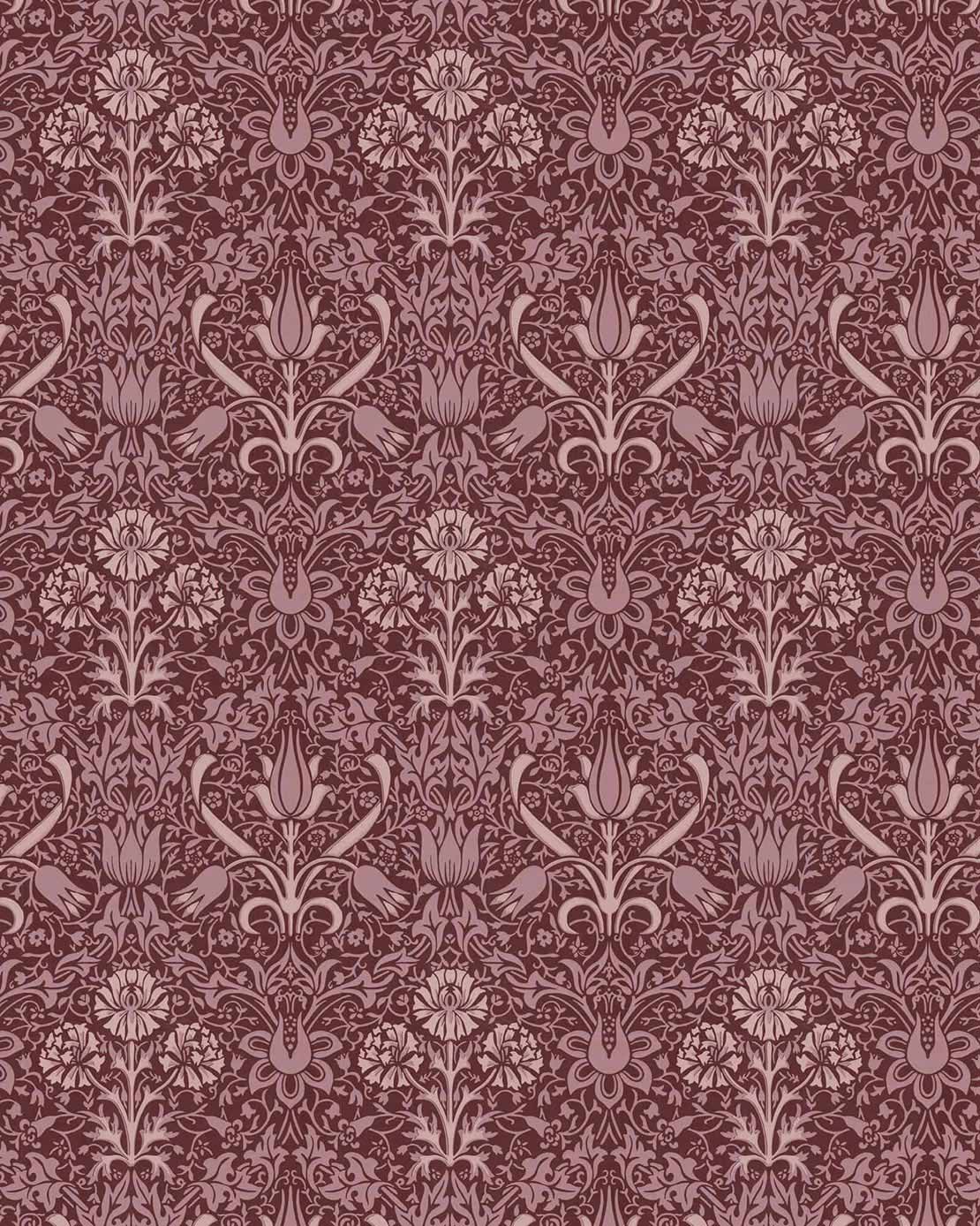 Lim & Handtryck Tapet - Florian vinröd/lila image