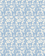 Lim & Handtryck Tapet - Solsidan blå/vit thumbnail image