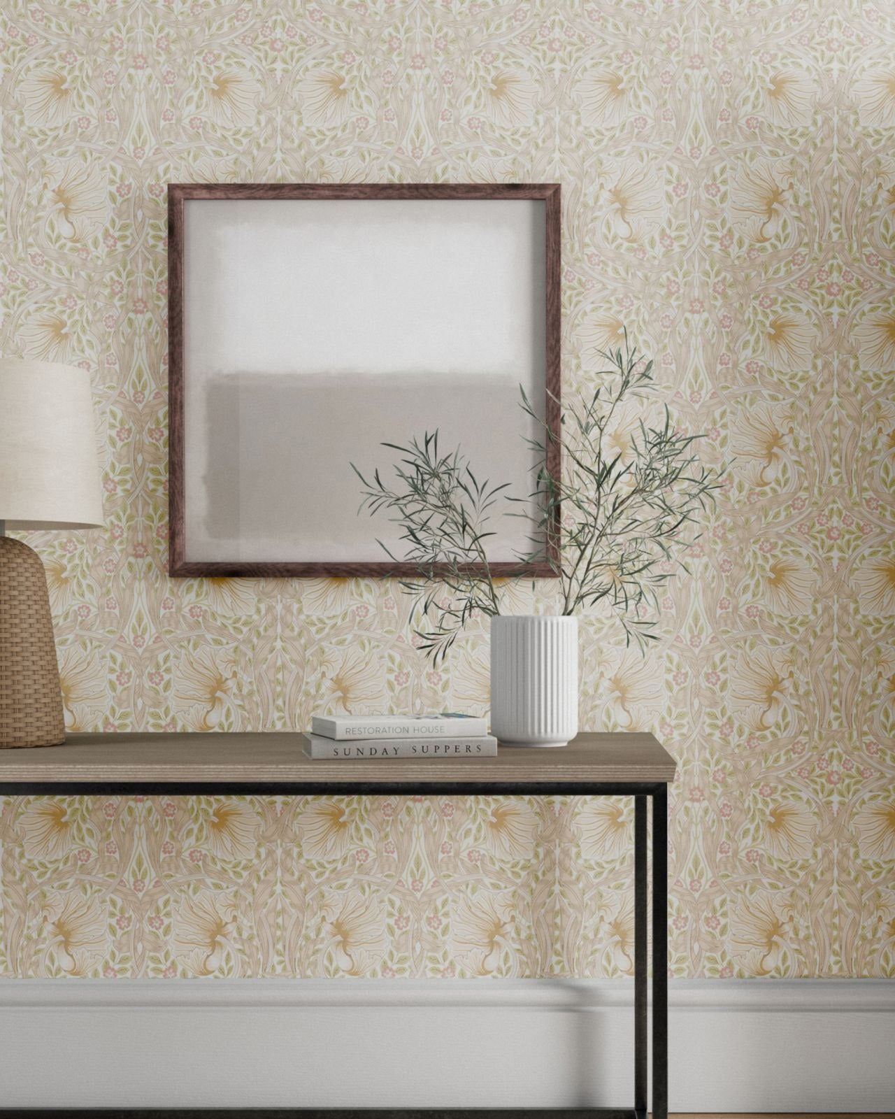 William Morris & Co. Wallpaper - Pimpernel Linen/Coral image