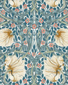 118 340 7 Sekelskifte William Morris Co Tapet Pimpernel Woad Coral 01