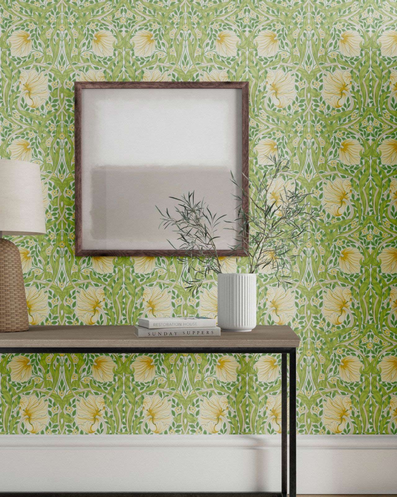 William Morris & Co. Wallpaper - Pimpernel Weld/Leaf Green image