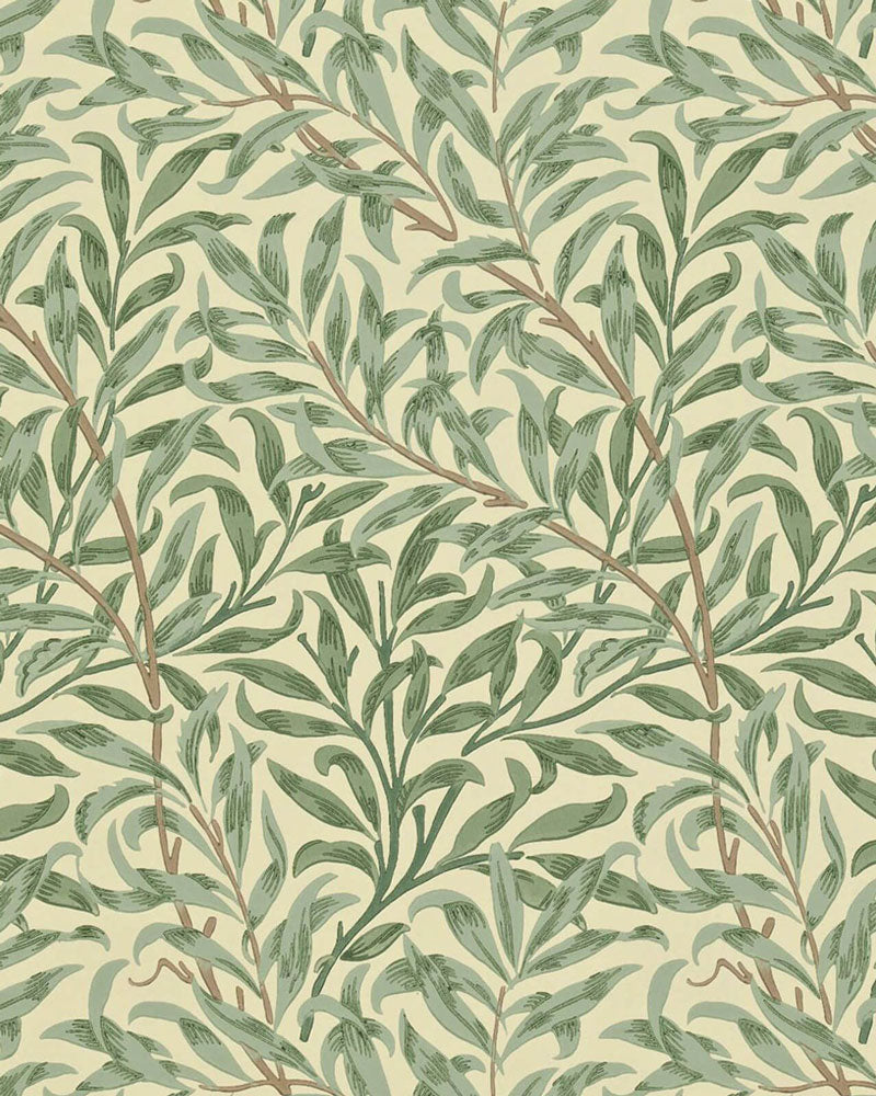 William Morris & Co. Tapet - Willow Boughs Green image