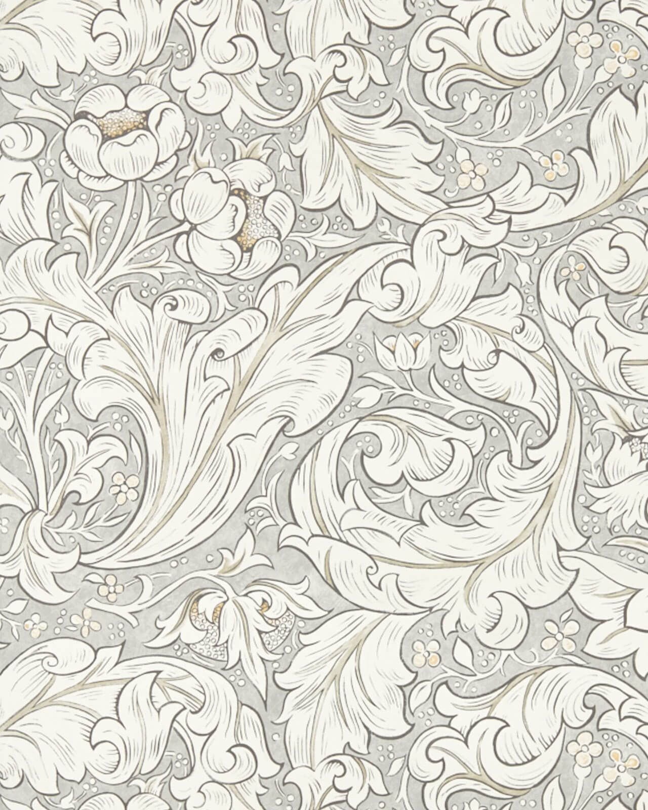 William Morris & Co. Wallpaper - Pure Bachelor´s Button Stone/Linen image