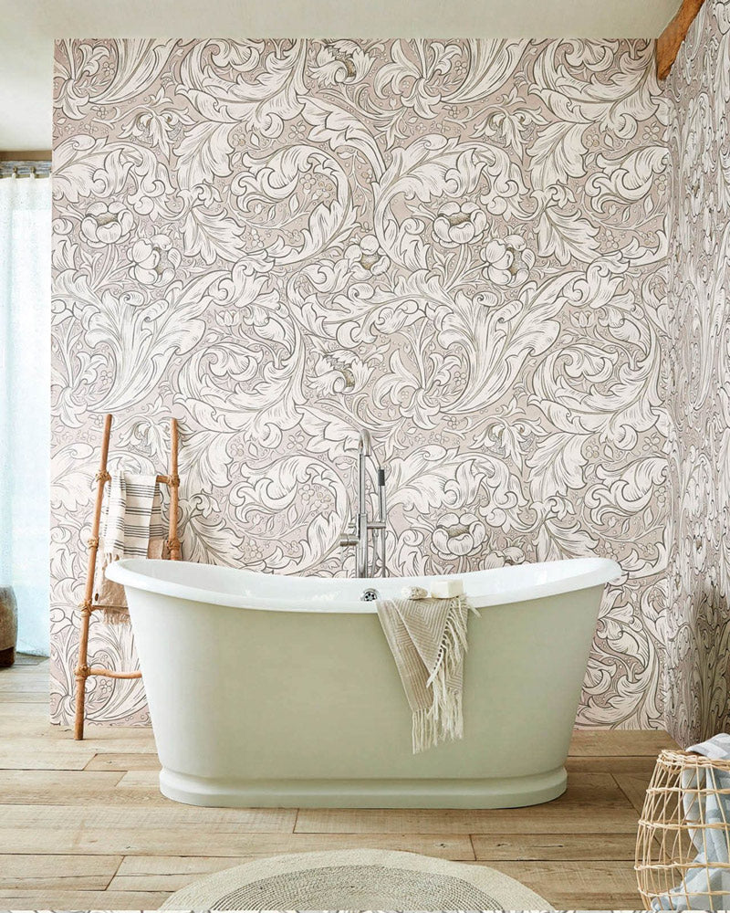 William Morris & Co. Wallpaper - Pure Bachelor´s Button Linen/Coral image