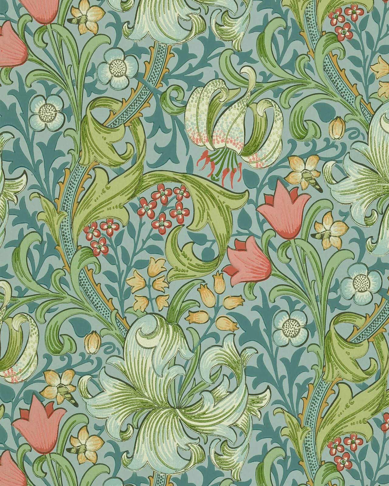 William Morris & Co. Wallpaper - Golden Lily Mineral image
