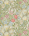 118 637 2 Sekelskifte William Morris Co Tapet Golden Lily Green Red 01