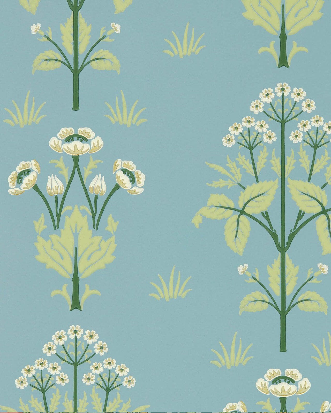 William Morris & Co. Tapet - Meadow Sweet Mineral Blue image
