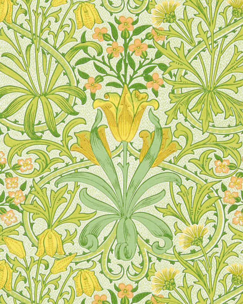 William Morris & Co. Tapet - Woodland Weeds sap green image
