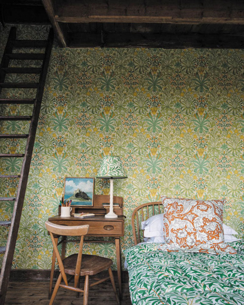 William Morris & Co. Tapet - Woodland Weeds sap green image