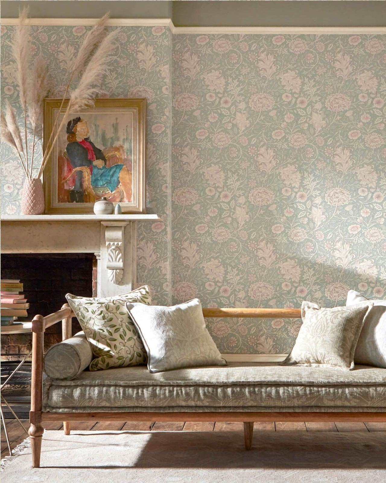 William Morris & Co. Wallpaper - Double Bough pewter image