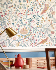 William Morris & Co. Tapet - Newill indigo saffron thumbnail image